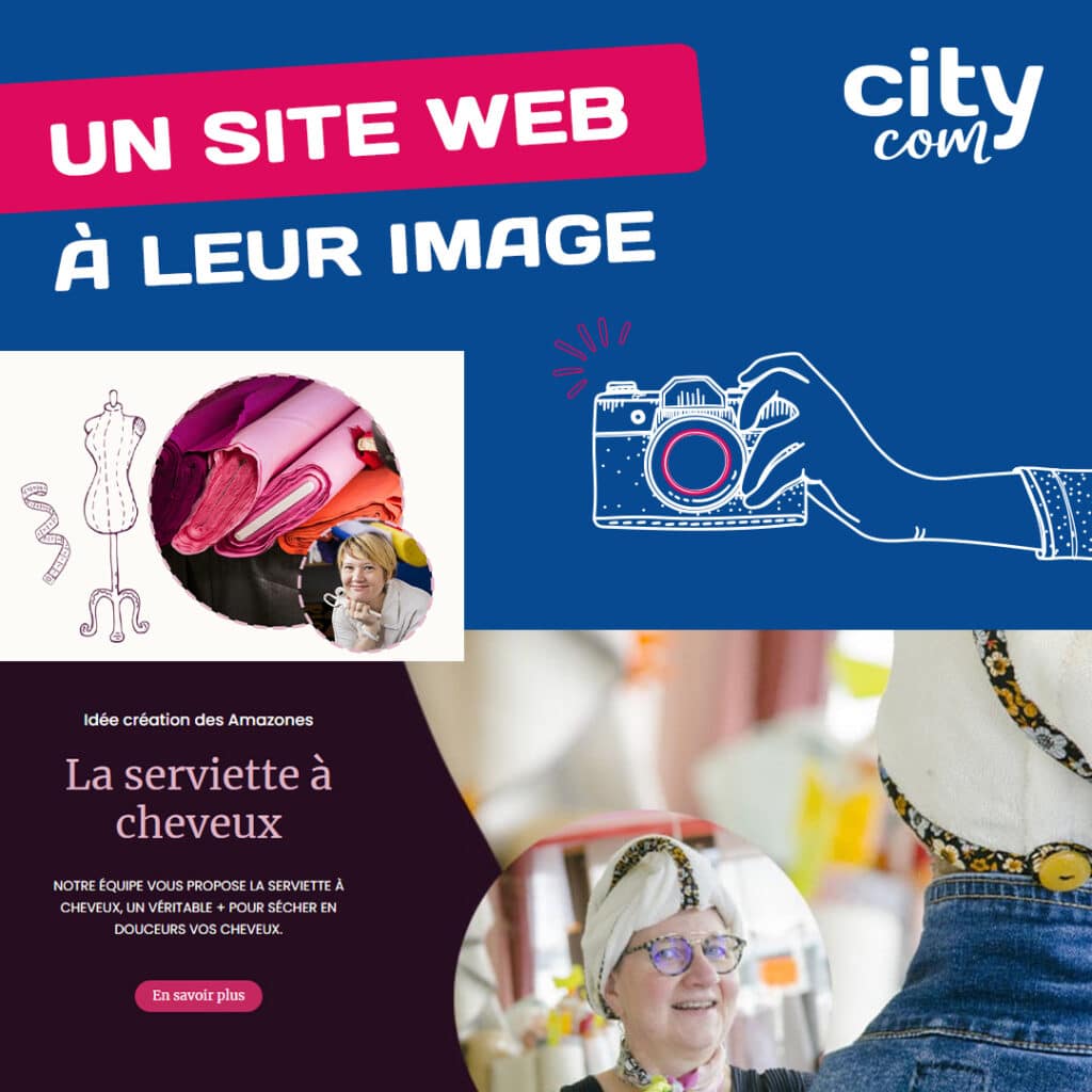 Site internet magasin de tissus - un site à leur image