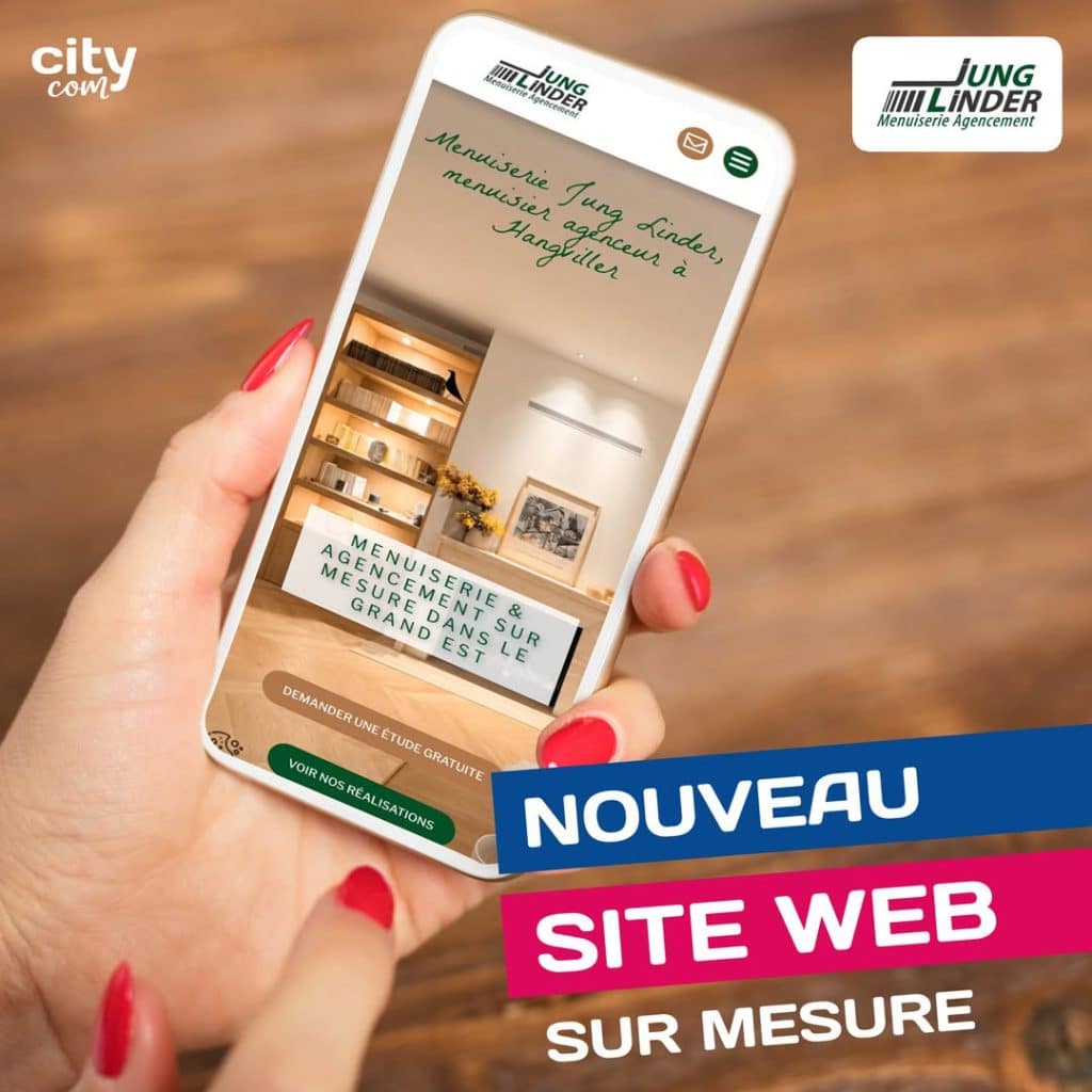 Création du site internet de la Menuiserie Jung Linder à Hangviller